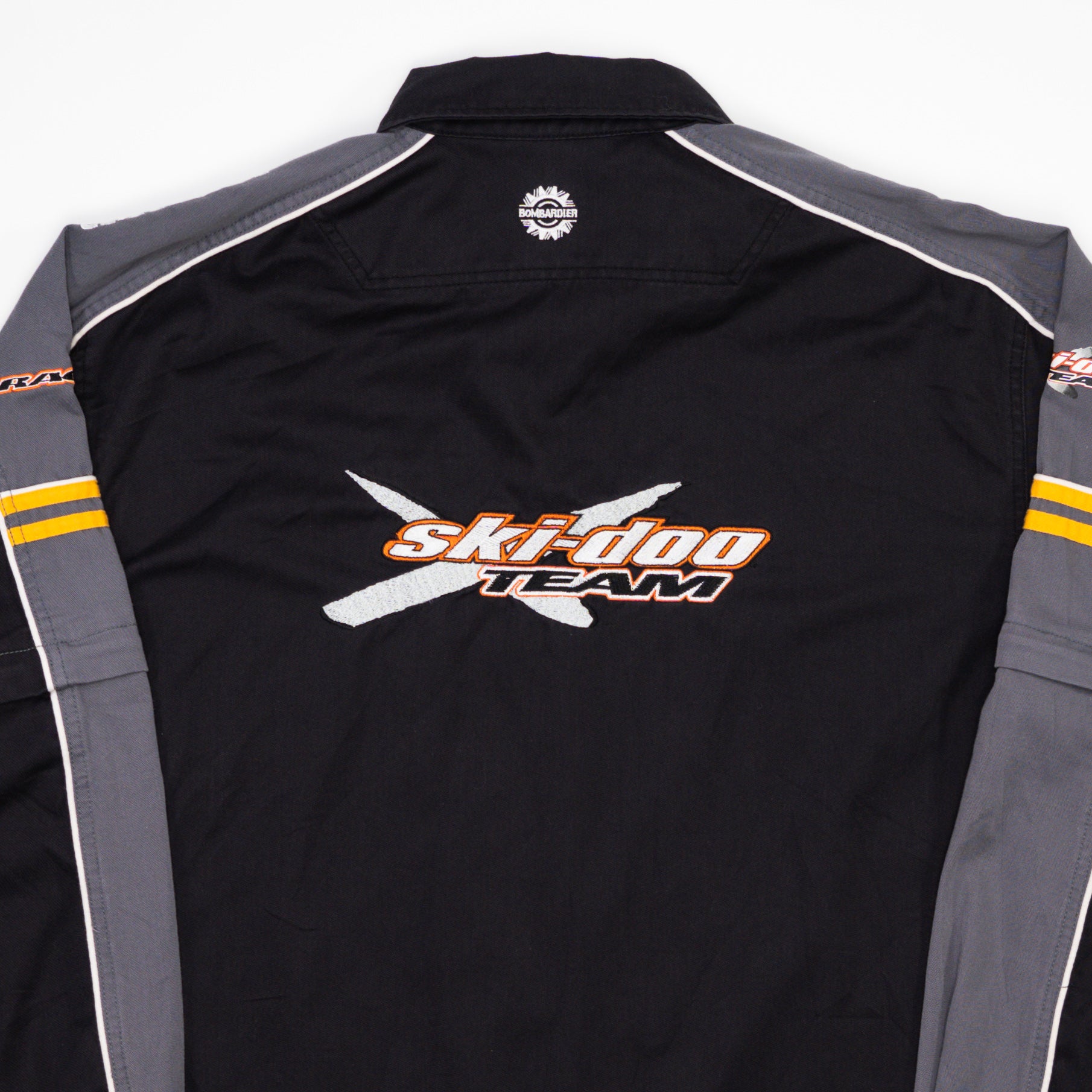 Vintage Black Skidoo Team Racing Detachable Sleeve Shirt (L)