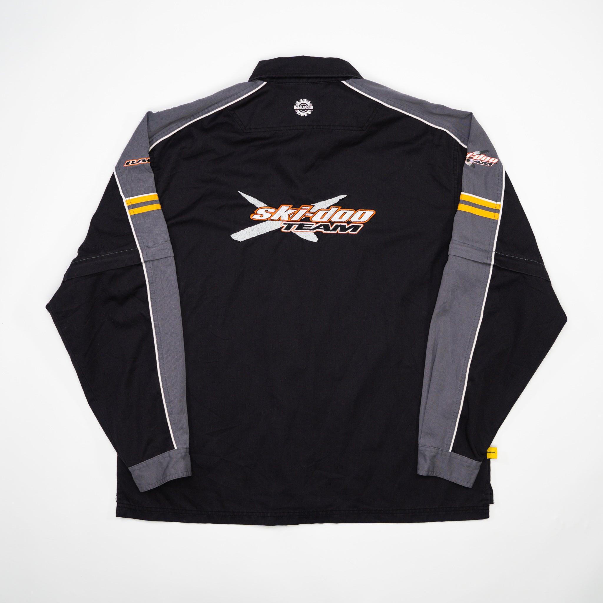 Vintage Black Skidoo Team Racing Detachable Sleeve Shirt (L)