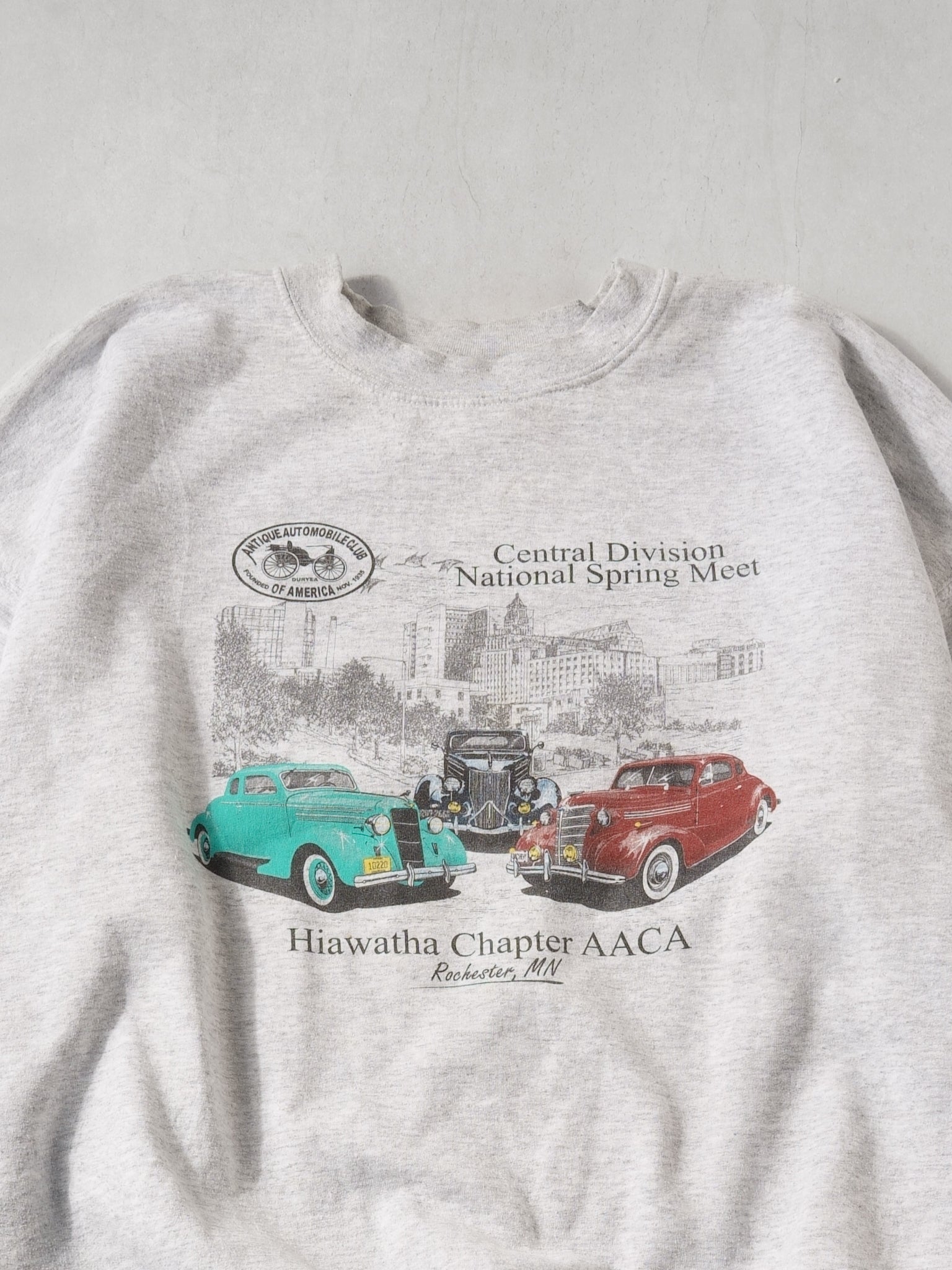 Vintage 90s Grey Central Division Spring Car Meet Crewneck (XL)