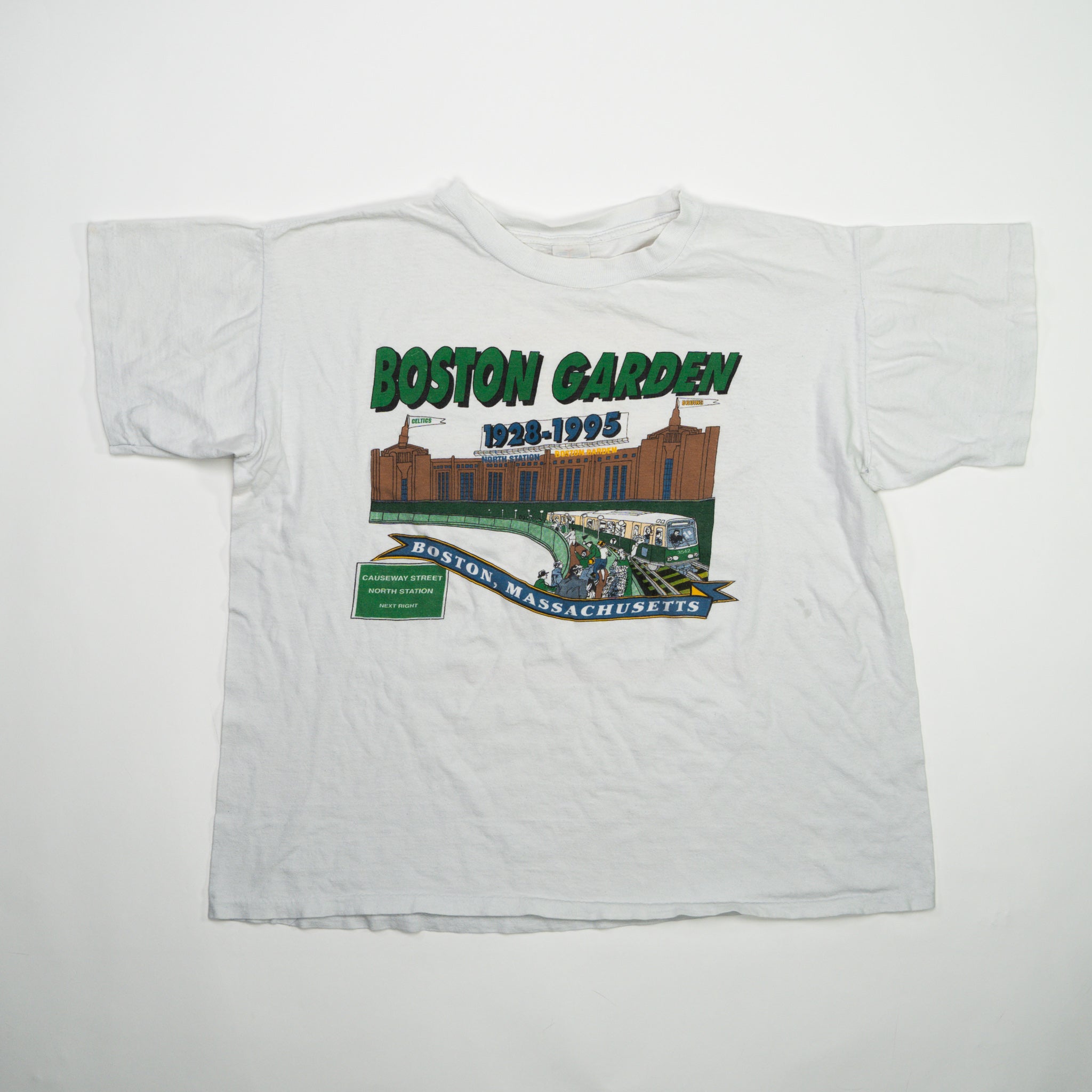 Vintage '95 Boston Gardens Tee (M) | Rebalance Vintage.