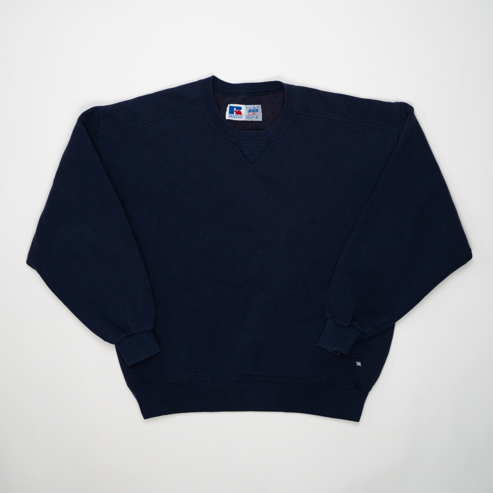 Vintage 90s Blue Russell Athletics Crewnek (L) | Rebalance Vintage.