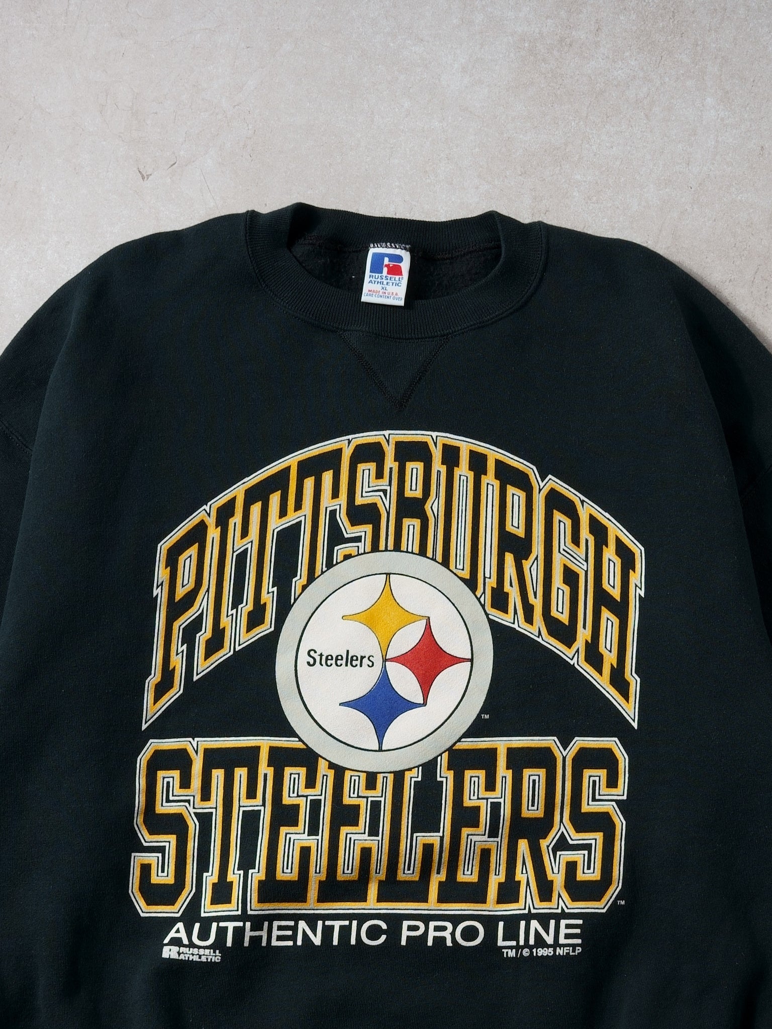 Vintage 90s Pittsburgh Steelers Pro Line Rusells Athletics Crewneck (L)