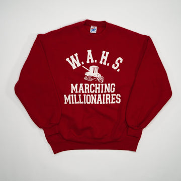 Vintage 90s W.A.H.S Marching Millionaires Crewneck | Rebalance Vintage.