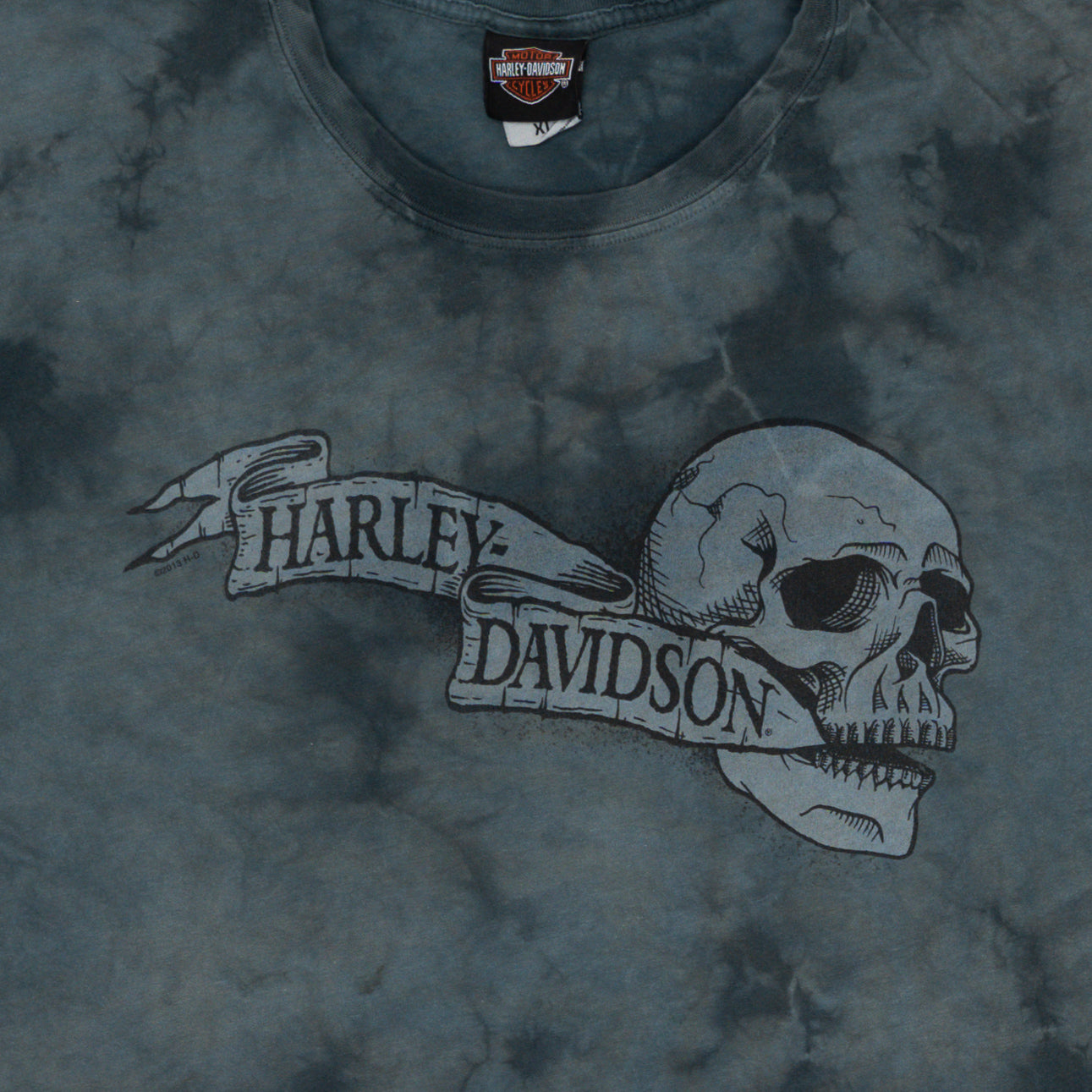 Vintage Grey Tie Dye Harley Davidson Ketchikan Tee (L) | Rebalance Vintage.