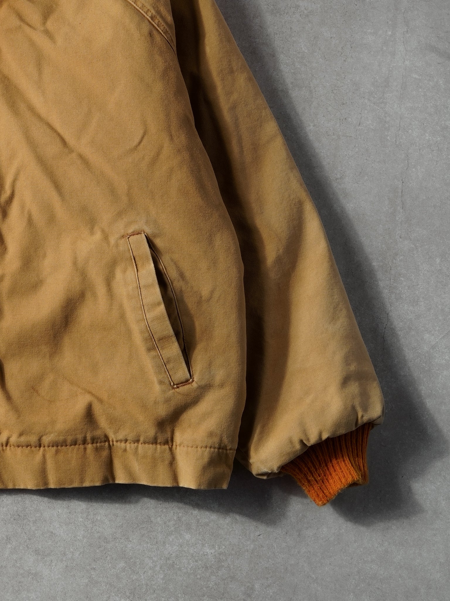 Vintage 90s Khaki Walls USA Workwear Insulated Collared Jacket (XXL)