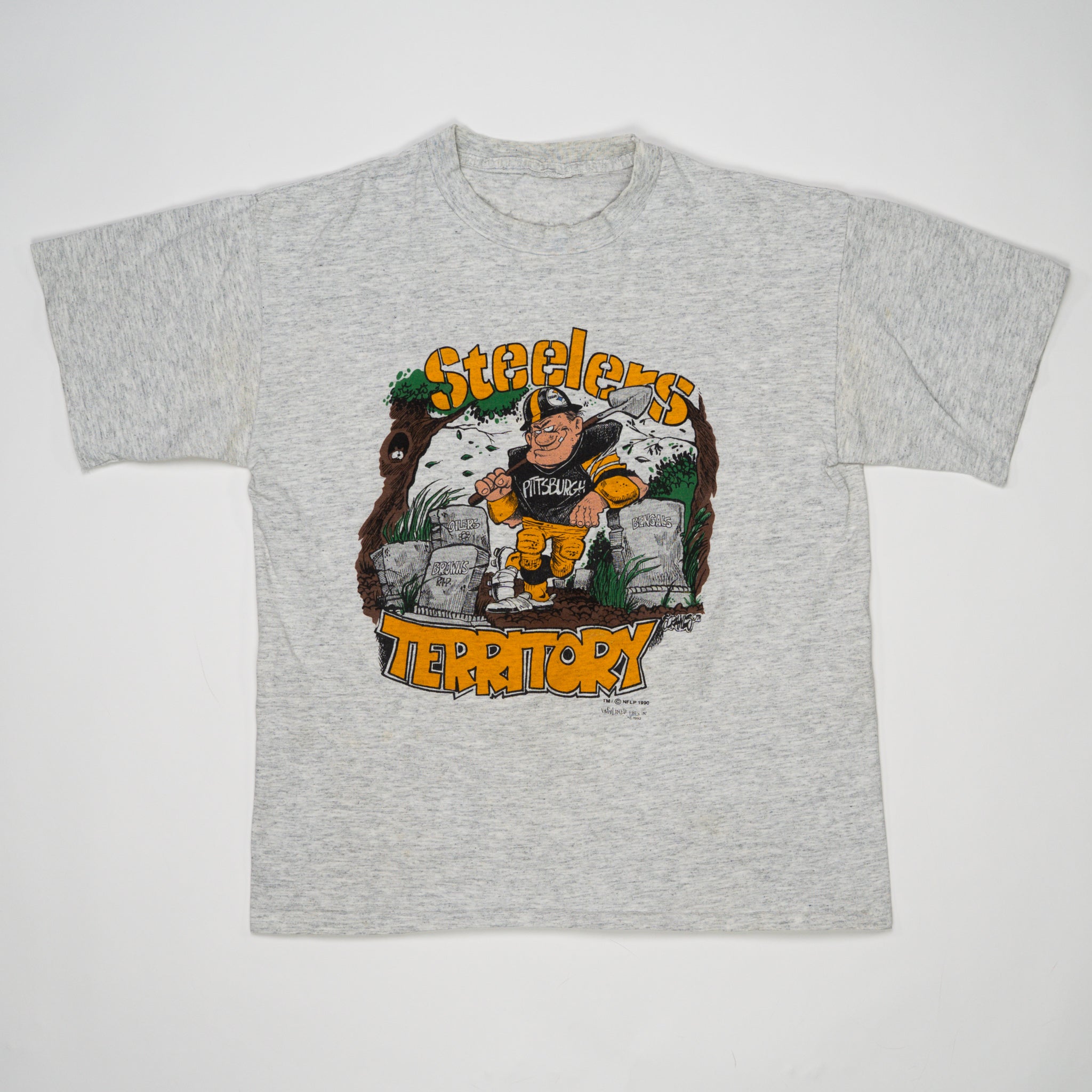 Vintage RARE '90 Steelers Territory Tee (M) | Rebalance Vintage.