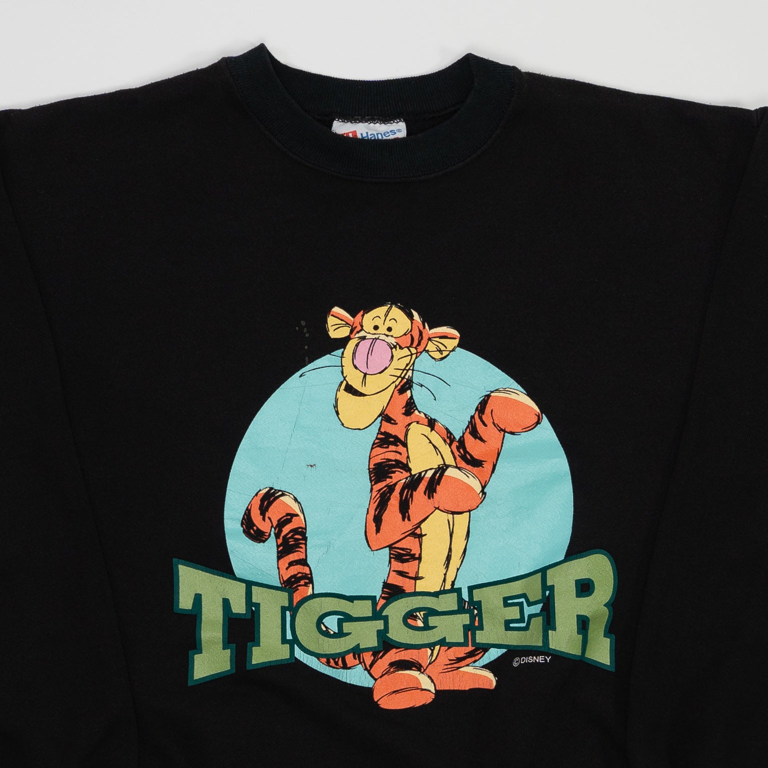 Vintage 90s Black Tigger Disney Graphic Crewneck (M) | Rebalance Vintage.