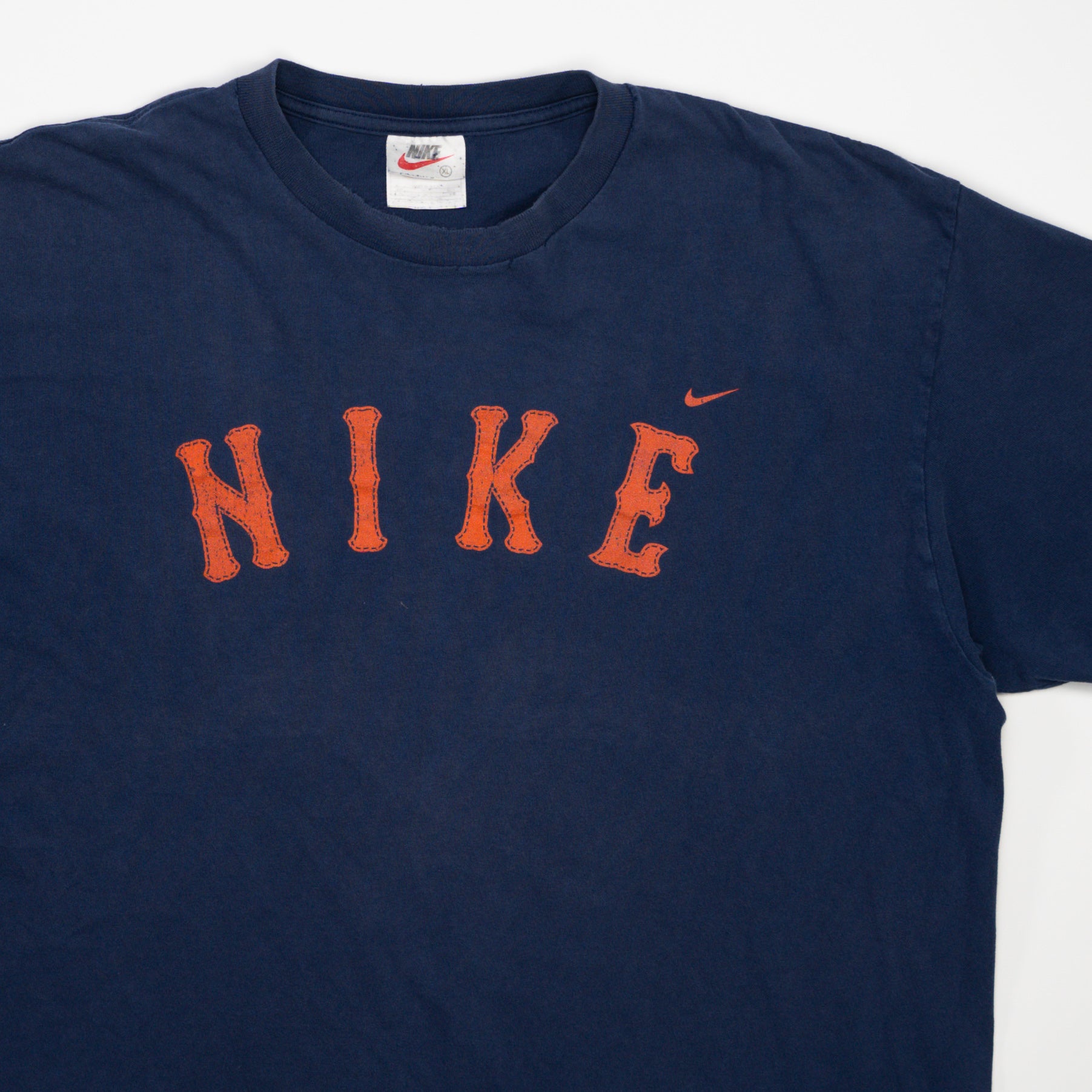 Vintage Y2K Blue + Orange Nike Tee (L/XL)