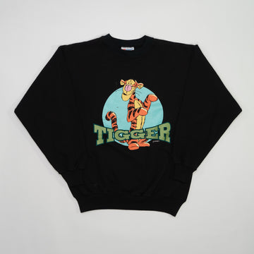 Vintage 90s Black Tigger Disney Graphic Crewneck (M) | Rebalance Vintage.