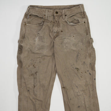Vintage Beige Carhartt Paint Splash Cargo Pants (32 x 34) | Rebalance Vintage.