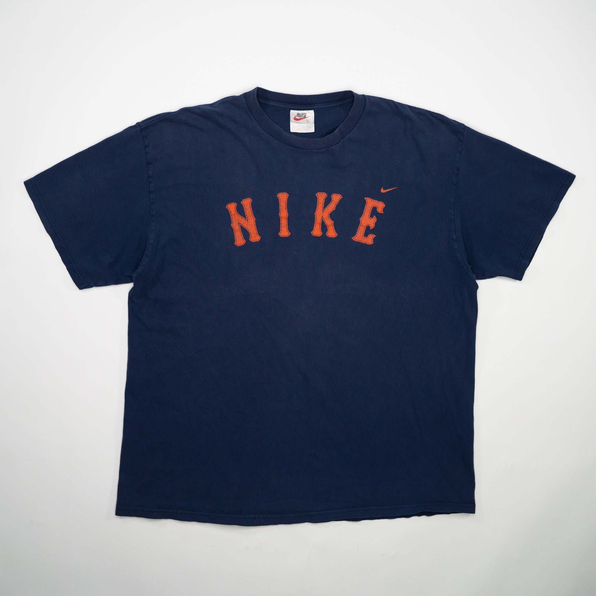 Vintage Y2K Blue + Orange Nike Tee (L/XL)