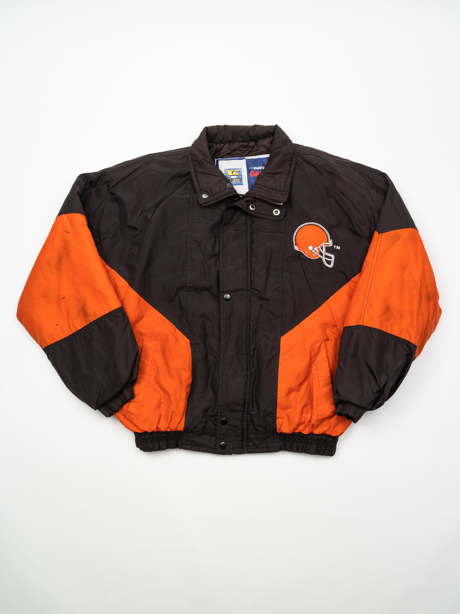 Vintage Browns NFL Insulated Bomber Jacket (L)