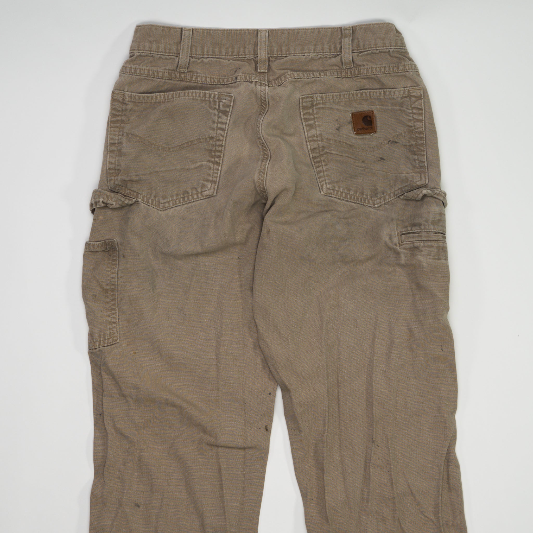 Vintage Beige Carhartt Paint Splash Cargo Pants (32 x 34) | Rebalance Vintage.