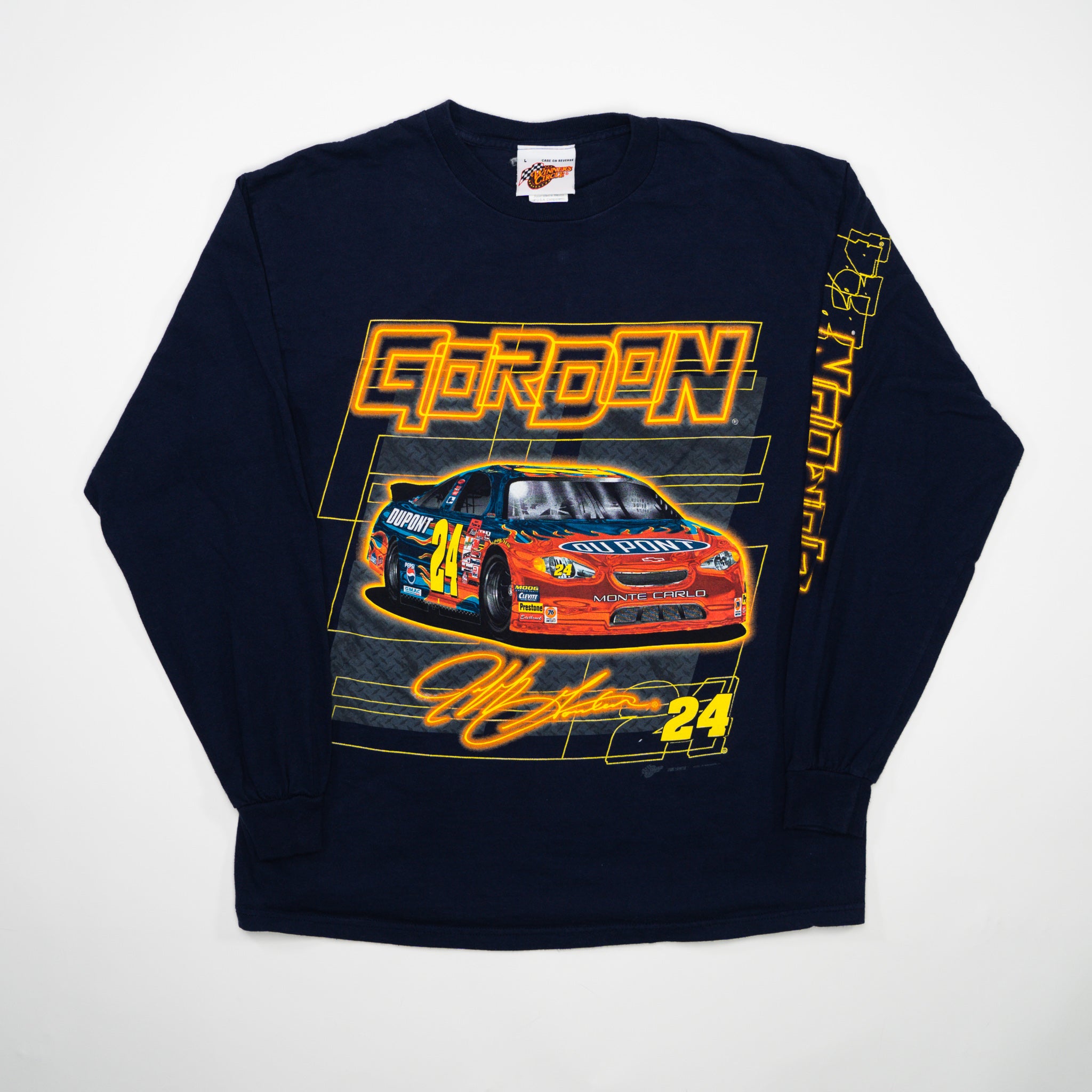 Vintage Blue Jeff Gordon NASCAR Long Sleeve