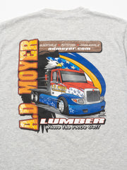 Vintage 90s Grey AD Moyer Lumber Graphic Tee (L)