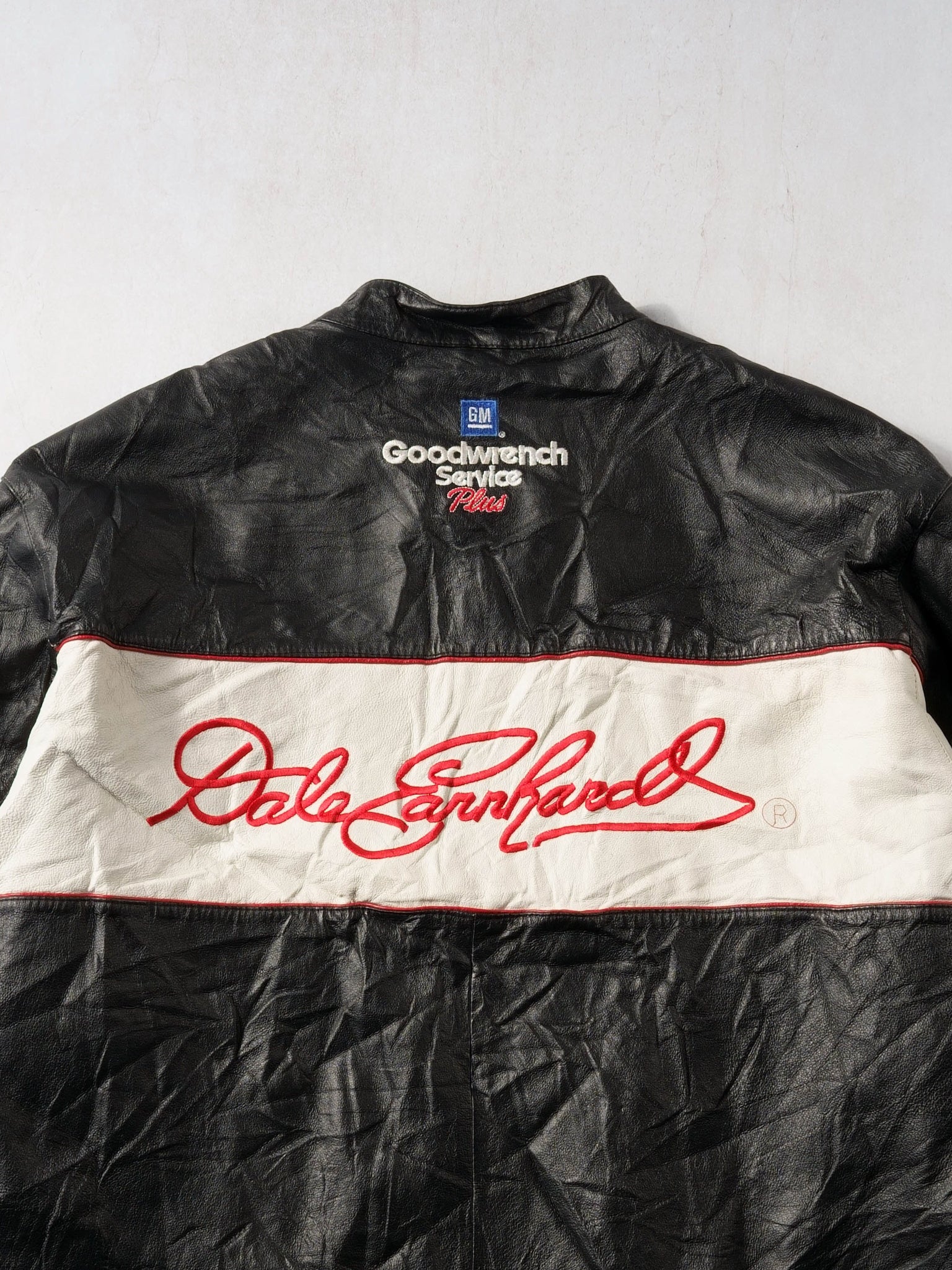 Vintage 90s Winston Cup Series 7 Time Champion #3 Dale Earnhardt Leather Jacket (XL)