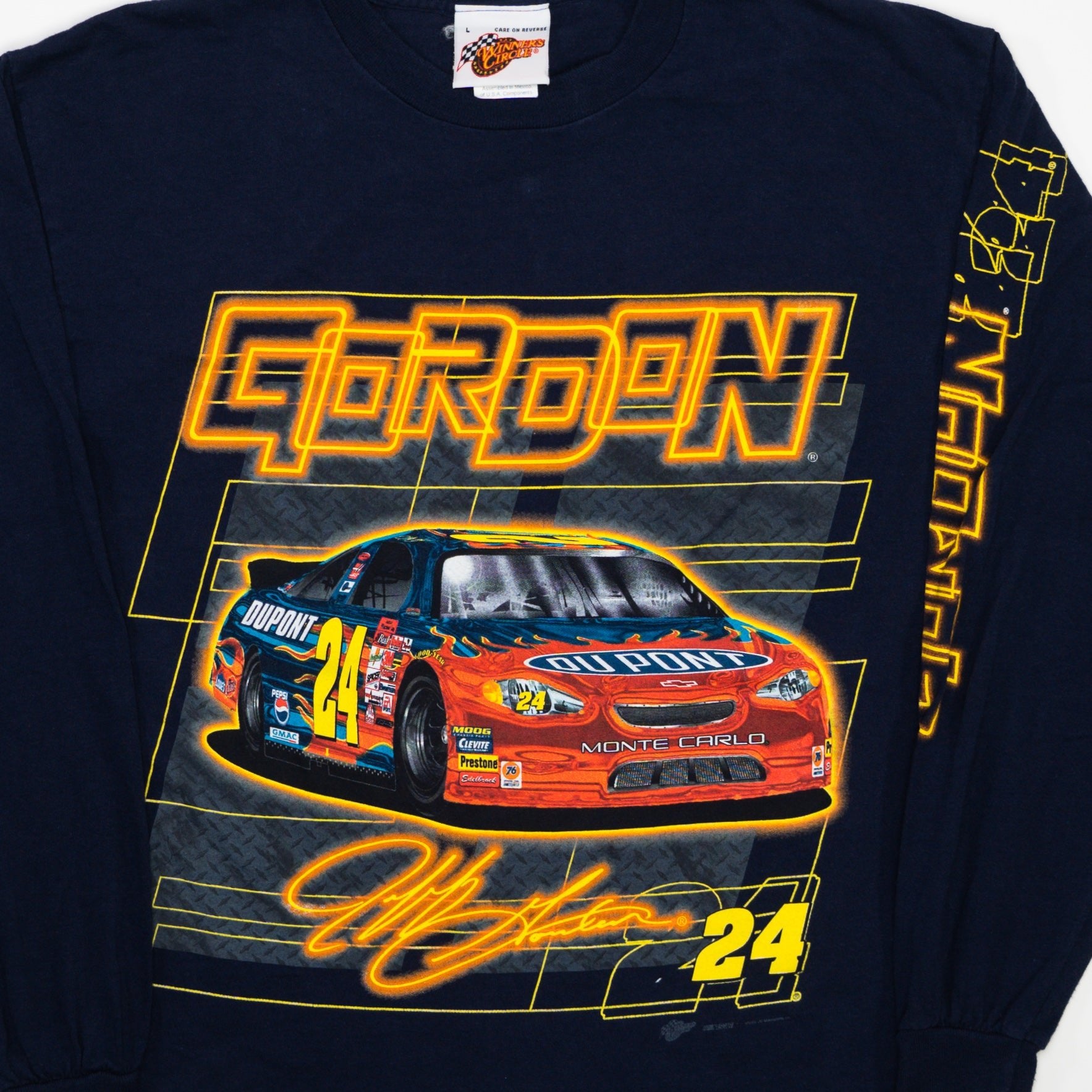 Vintage Blue Jeff Gordon NASCAR Long Sleeve