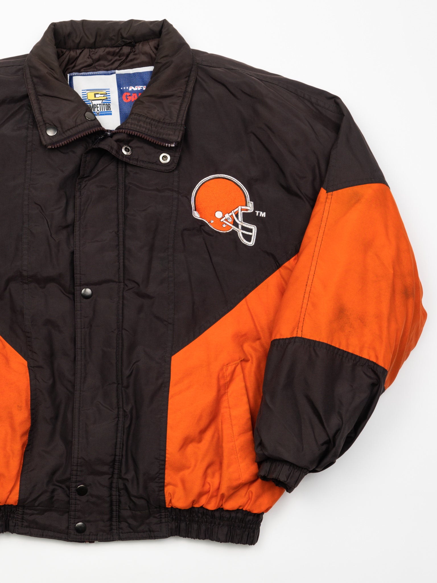 Vintage Browns NFL Insulated Bomber Jacket (L)