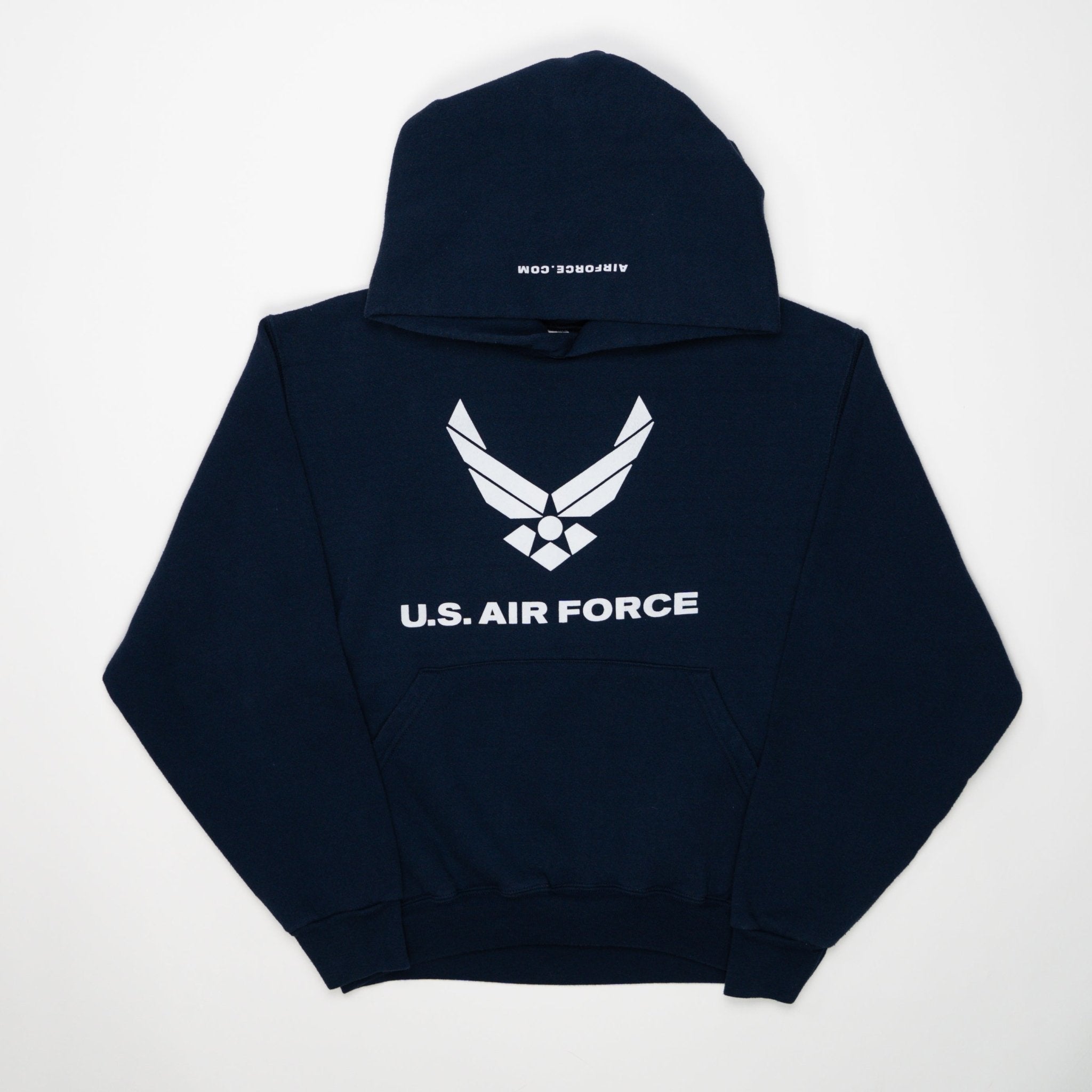 Vintage 90s Blue U.S Airforce Hoodie (S) | Rebalance Vintage.