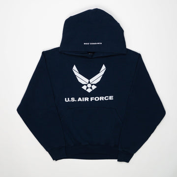 Vintage 90s Blue U.S Airforce Hoodie (S) | Rebalance Vintage.