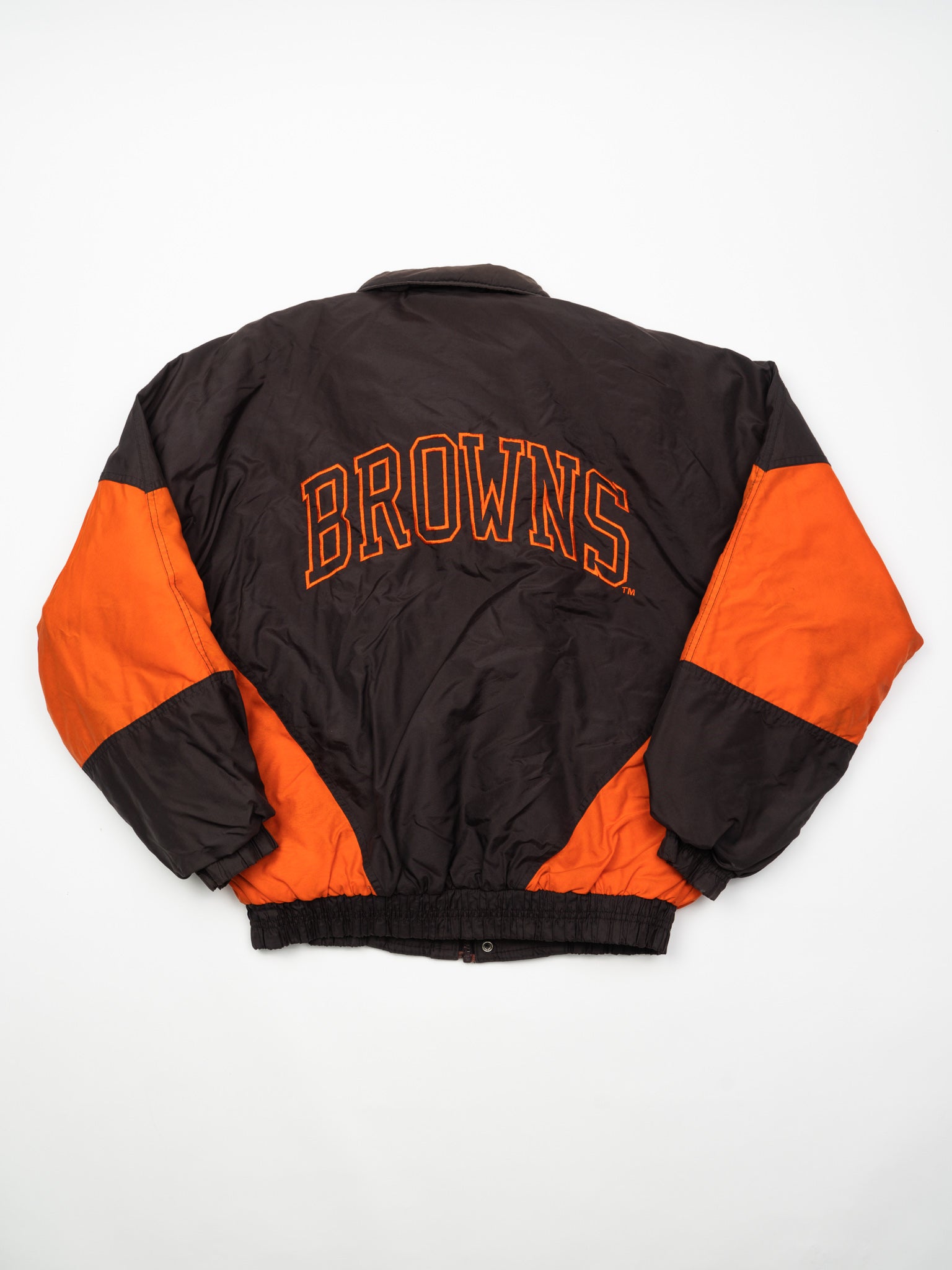 Vintage Browns NFL Insulated Bomber Jacket (L)