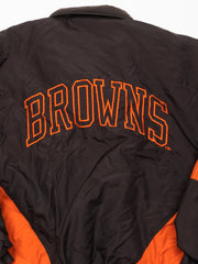 Vintage Browns NFL Insulated Bomber Jacket (L)