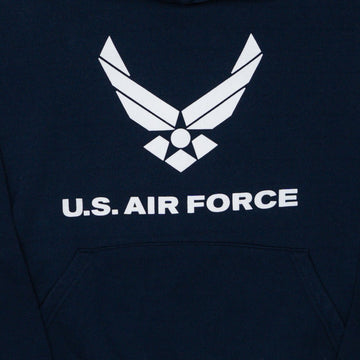 Vintage 90s Blue U.S Airforce Hoodie (S) | Rebalance Vintage.