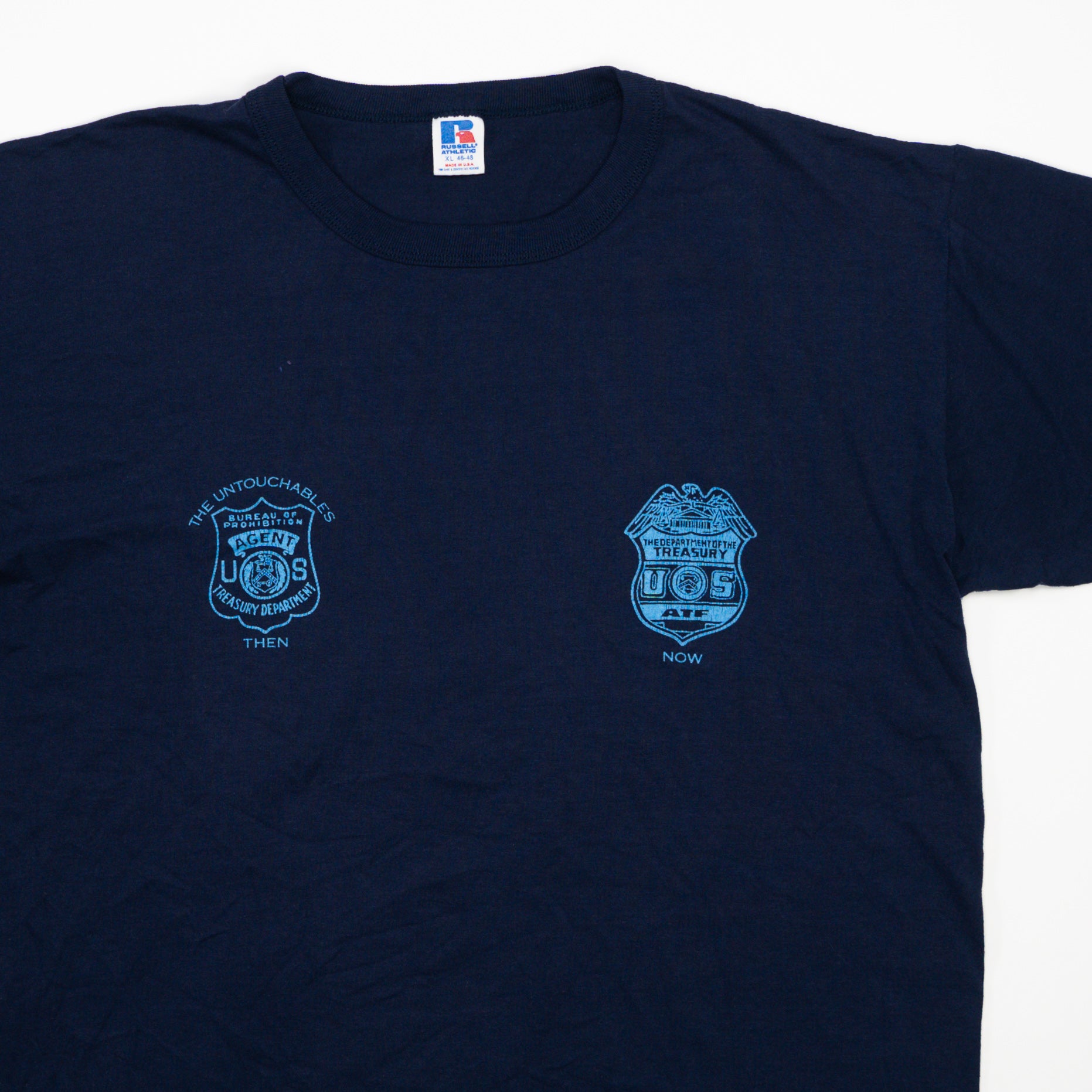 Vintage 90s Department of Treasury x Russell Athletics Single Stitched Tee (L)