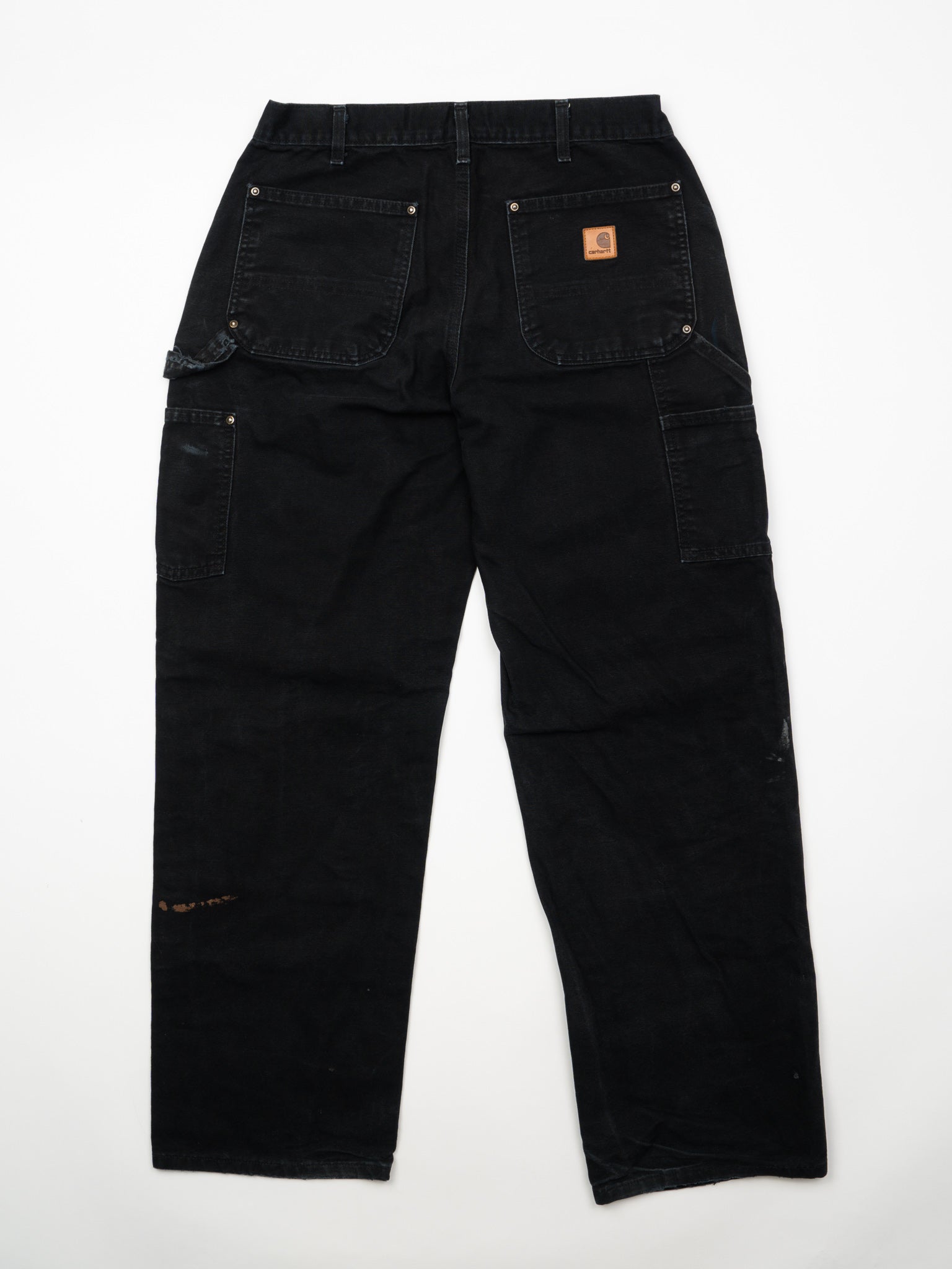 Vintage Black Carhartt Double Knee Cargo Pants (33 x 32)
