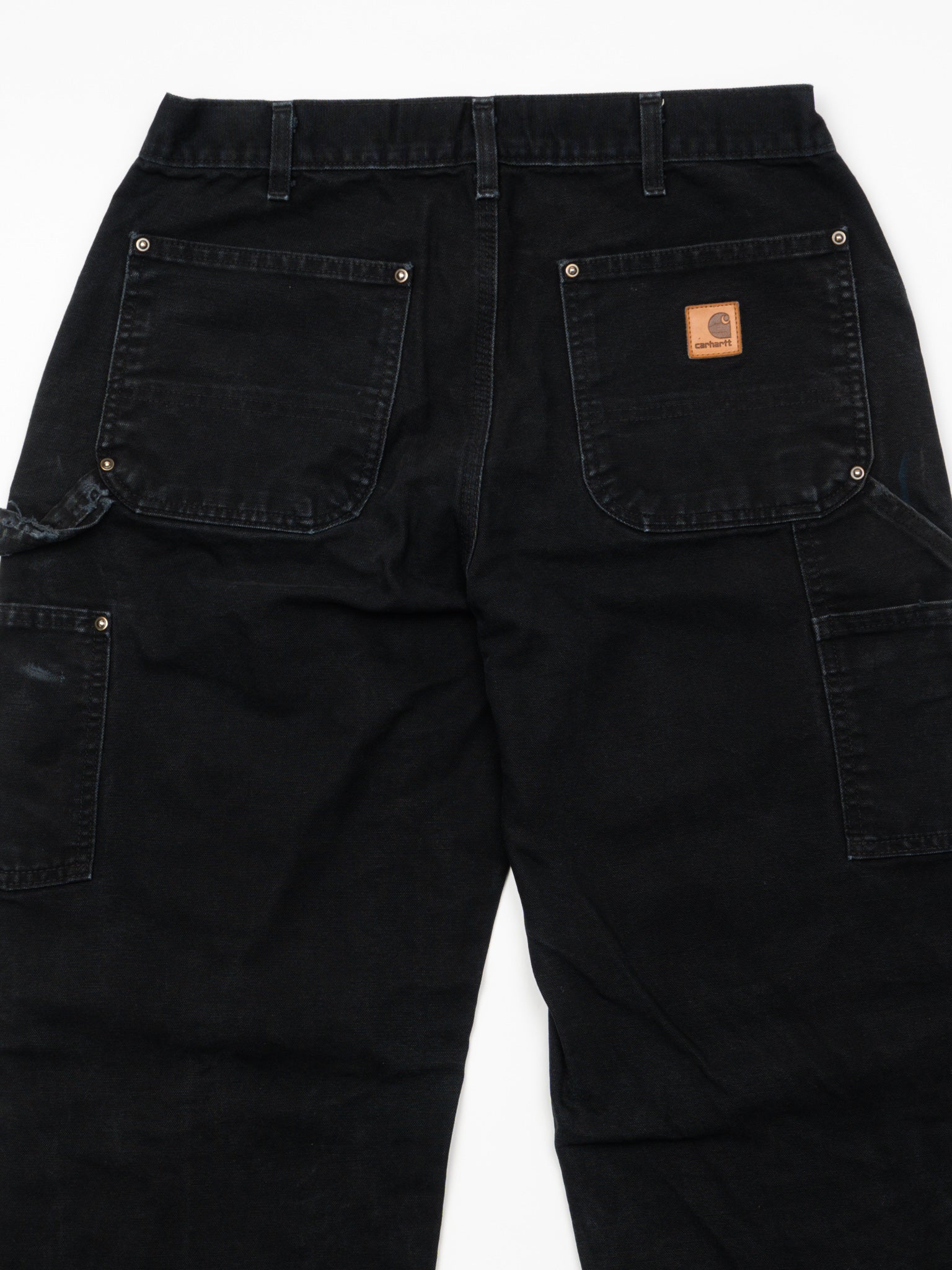 Vintage Black Carhartt Double Knee Cargo Pants (33 x 32)