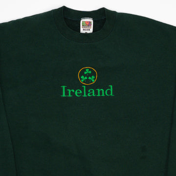 Vintage 90s Green Ireland Spell Out Crewneck (L) | Rebalance Vintage.