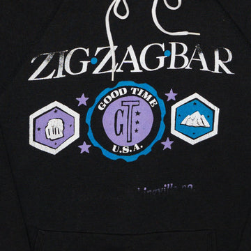 Vintage 90s Zig Zag Bar Hoodie (M/L) | Rebalance Vintage.