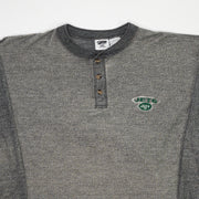 Vintage Grey Jets NFL 1/4 Button Crewneck (XL/XXL)