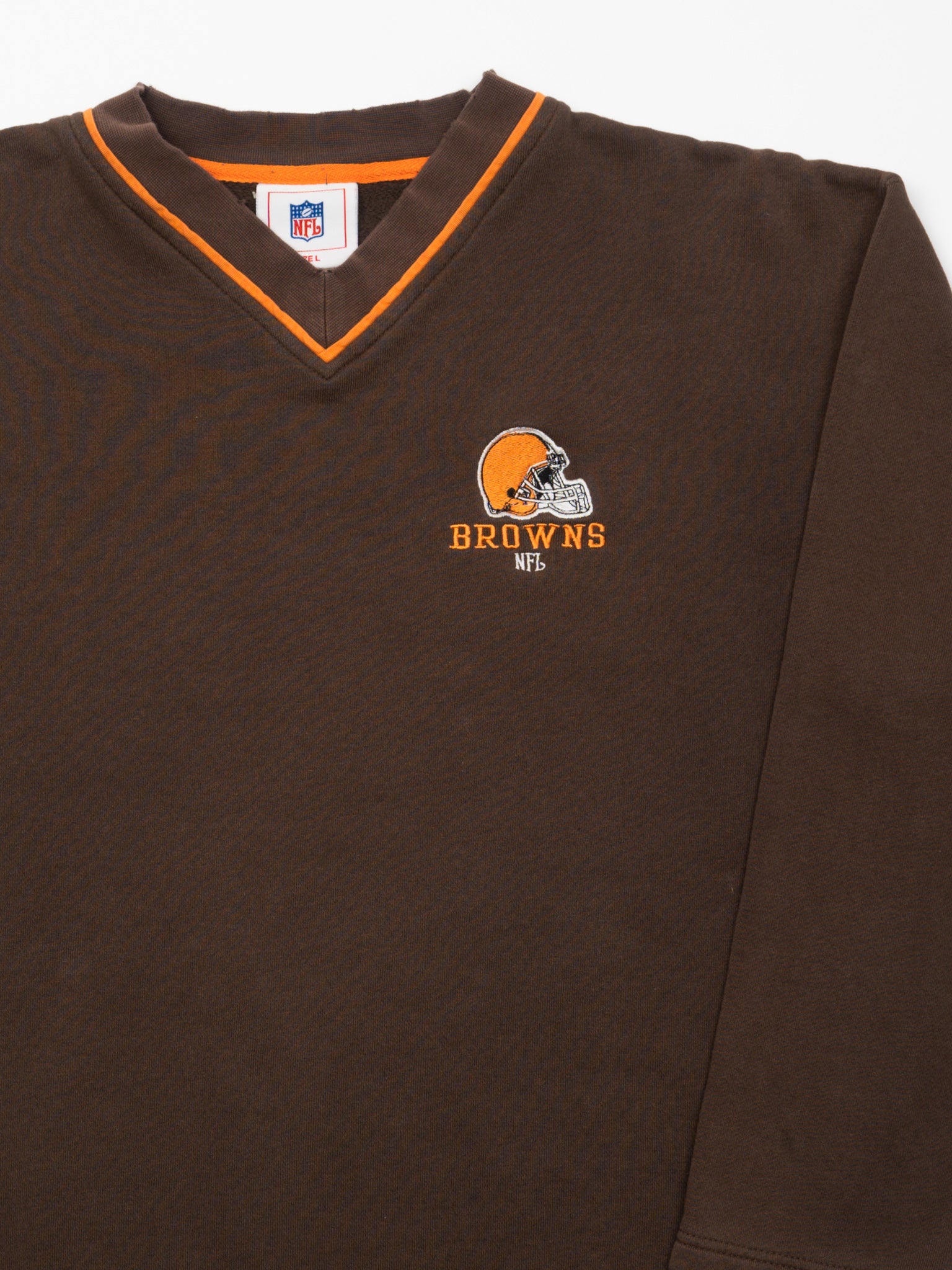 Vintage Browns NFL V Neck Sweater (L)