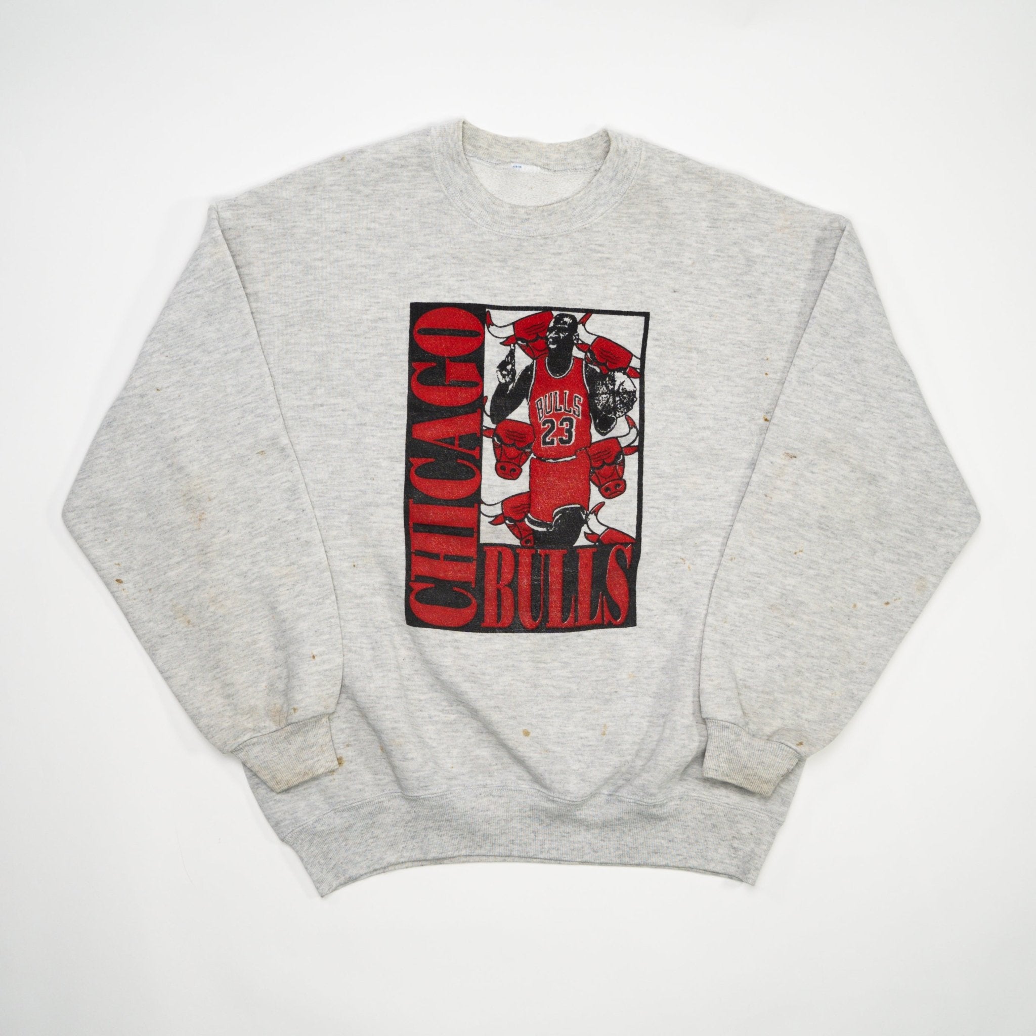 Vintage Grey Chicago Bulls Jordan Crewneck (M) | Rebalance Vintage.