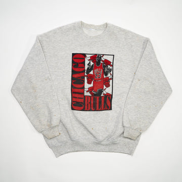 Vintage Grey Chicago Bulls Jordan Crewneck (M) | Rebalance Vintage.
