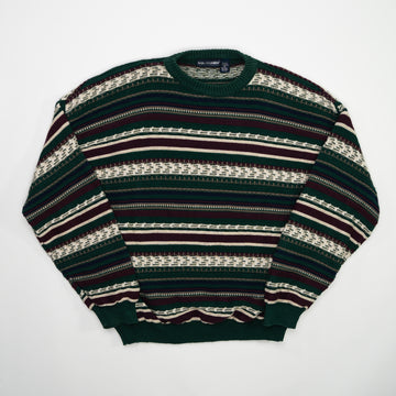 Vintage 90s Multicolor Van Heusen Knit Sweater (L) | Rebalance Vintage.