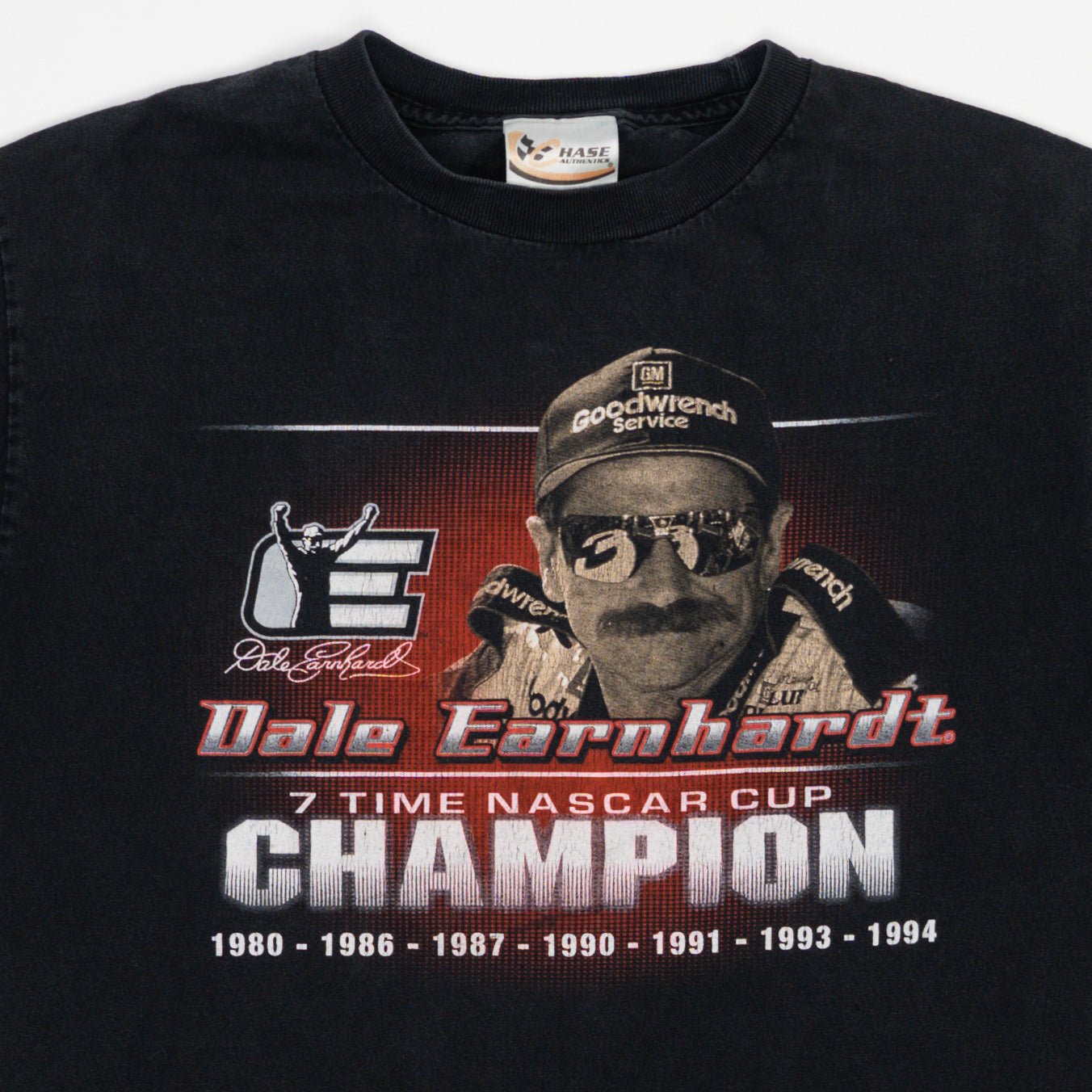 Vintage 90s Black Dale Earnhardt 7 x Champion Tee (S)