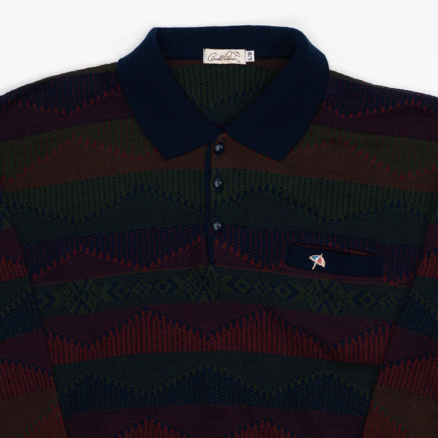 Vintage Arnold Palmer 1/4 Button Knit Sweater (M) | Rebalance Vintage.