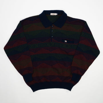 Vintage Arnold Palmer 1/4 Button Knit Sweater (M) | Rebalance Vintage.