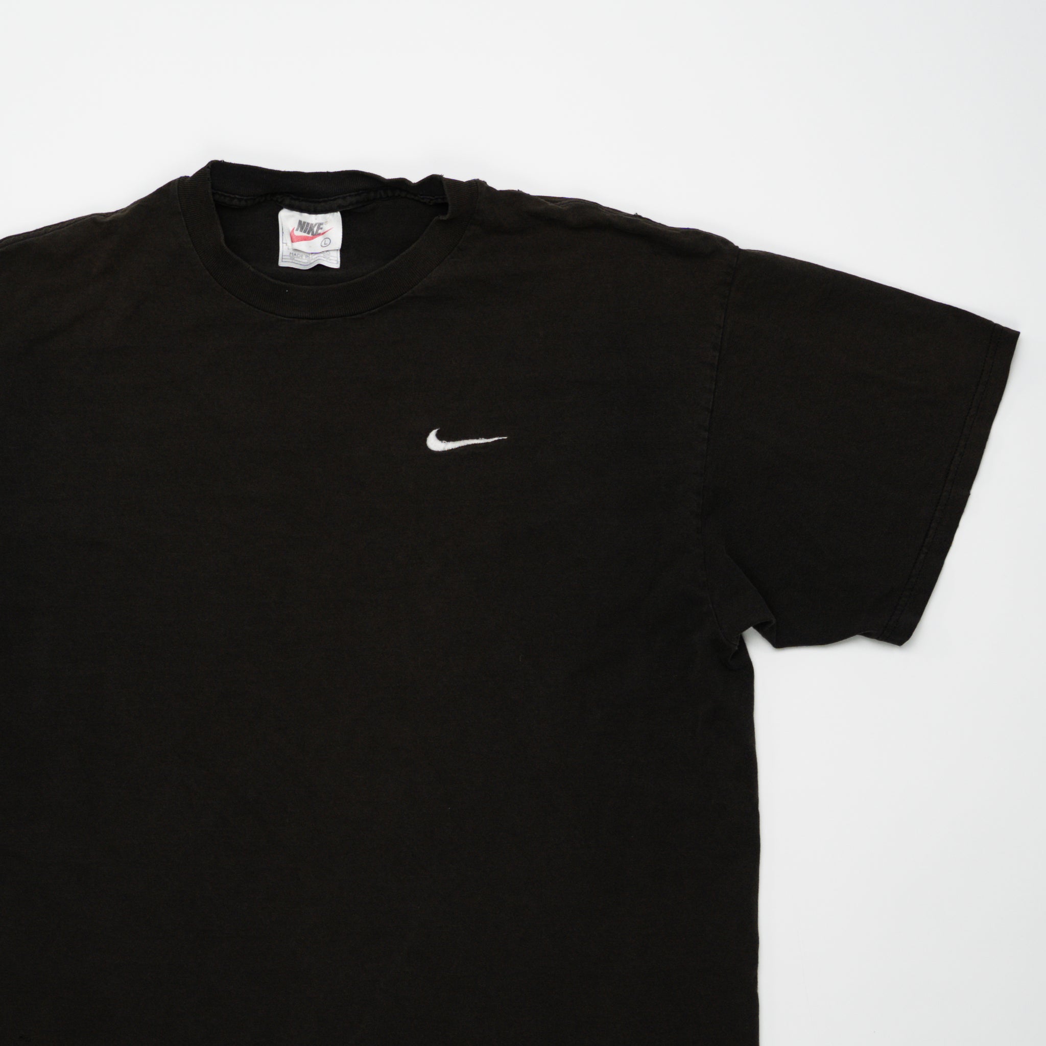 vintage 90s Nike Brown Essentials Tee (L) | Rebalance Vintage.