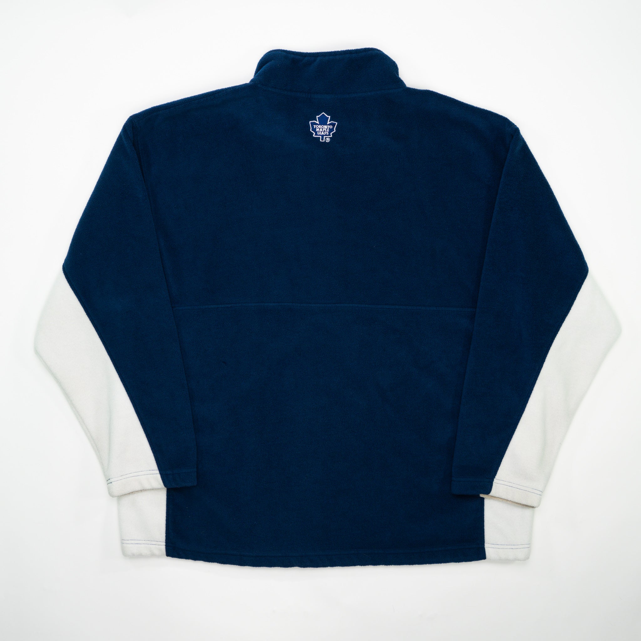 Vintage Blue Toronto Maple Leafs Fleece 1/4 Zip Sweater (XL/XXL)