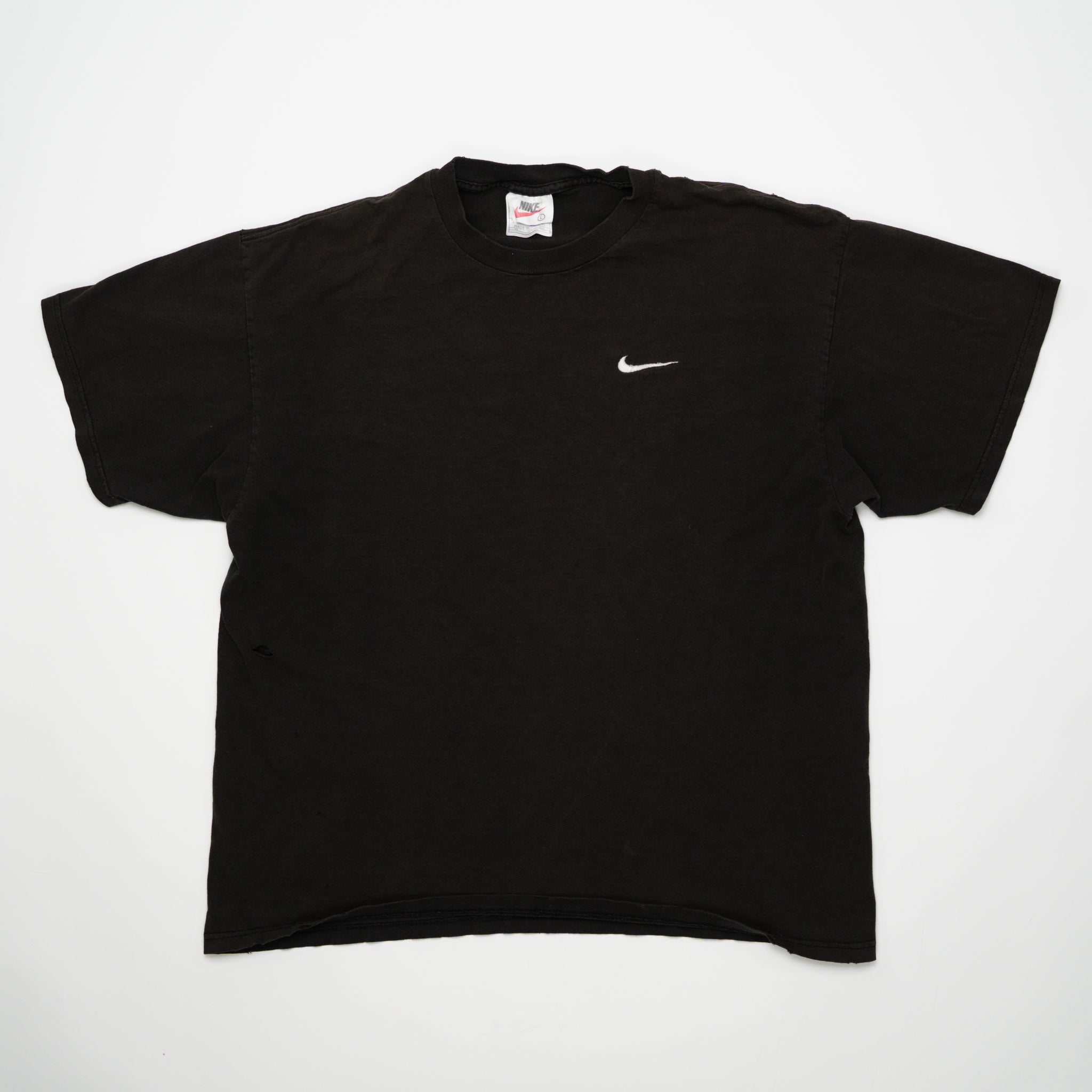 vintage 90s Nike Brown Essentials Tee (L) | Rebalance Vintage.