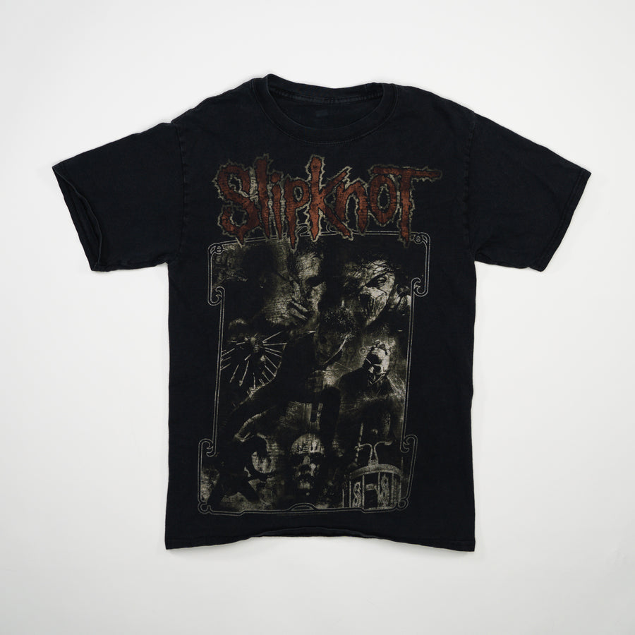 Vintage Black Slipknot Mask Performance Graphic Tee (S)