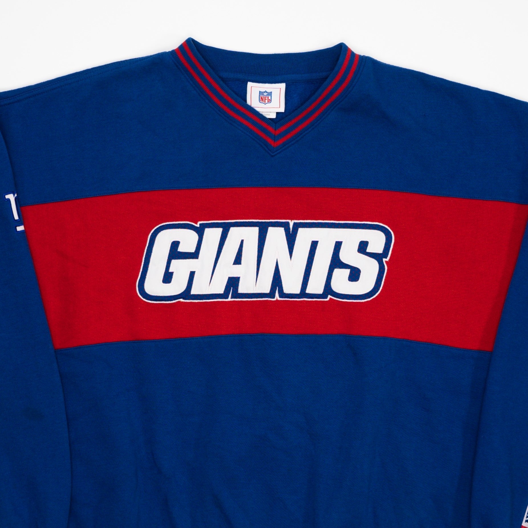 Vintage Blue + Red NY Giants NFL Crewneck (XXL) | Rebalance Vintage.