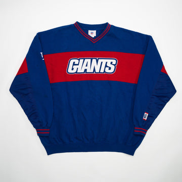 Vintage Blue + Red NY Giants NFL Crewneck (XXL) | Rebalance Vintage.