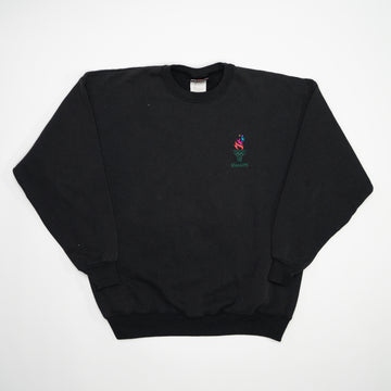 Vintage Washed Black '96 Atlanta Olympics 100 Crewneck (L) | Rebalance Vintage.