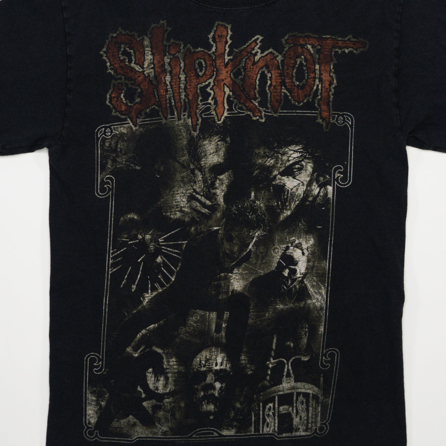 Vintage Black Slipknot Mask Performance Graphic Tee (S)