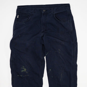 Vintage Blue Cahartt Cargo Pants (34 x 32) | Rebalance Vintage.
