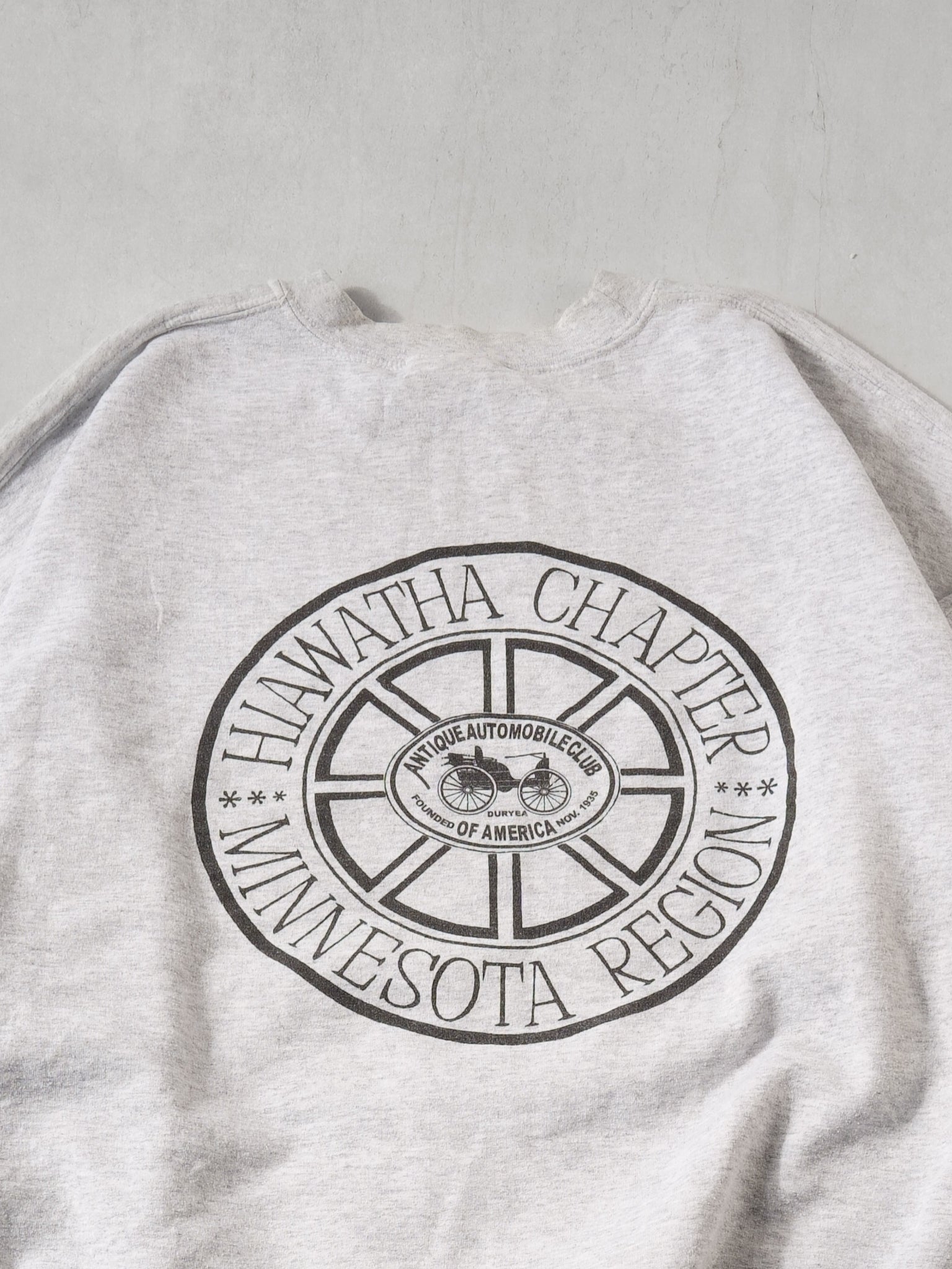 Vintage 90s Grey Central Division Spring Car Meet Crewneck (XL)